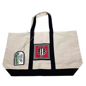 Magnolia Lane Alabama Mens Ivory Canvas The Family Tree University Initial Tote